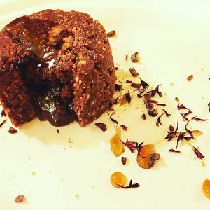 chocolate fondant at Shaolin State of Harmony in Milan