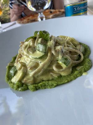 Pasta ‘carbonara’   at Antica Osteria dell'Abate in San Sebastiano Da Po