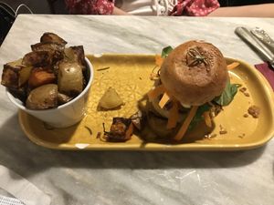 Beyond burger at Botanica Lab in Bologna