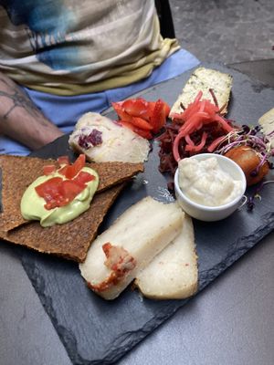 The cheeses   at Botanica Lab in Bologna