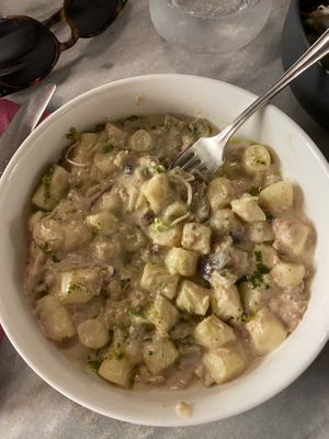 Gnocchi  at Botanica Lab in Bologna