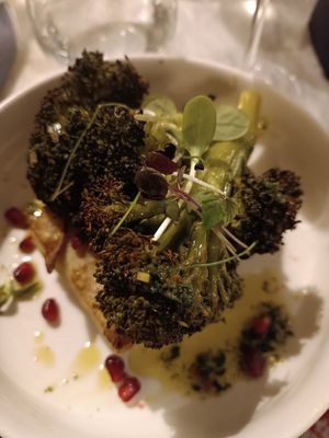 Potatoes cake with Broccoli (amazing) at Botanica Lab in Bologna