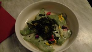 Green autumnal triangles. at Botanica Lab in Bologna