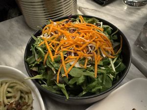 Side salad  at Botanica Lab in Bologna