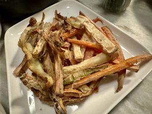 Roasted veg  at Botanica Lab in Bologna