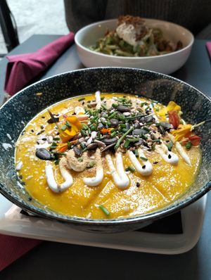 Crema de calabaza at Botanica Lab in Bologna