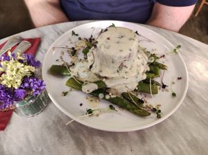 Filetto con asparagi at Botanica Lab in Bologna