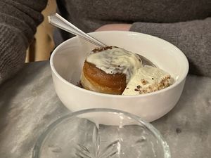 Apple tarte tatin   at Botanica Lab in Bologna