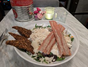 Caesar salad thar I'm already craving again at Botanica Lab in Bologna