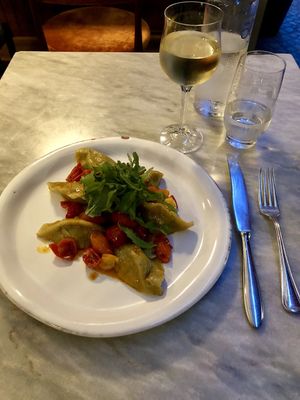 Pasta at Botanica Lab in Bologna