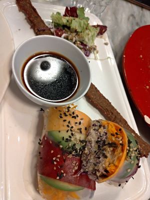 Spring Rolls at Botanica Lab in Bologna