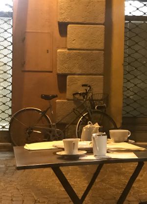 Detalle servicio café at Botanica Lab in Bologna