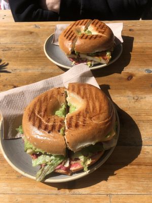 The bagels were really fresh and tasty at Rawberry in Winchester
