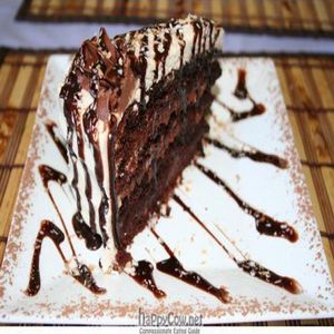 Out of this world Vegan Coconut Cream Chocolate Cake (share if you must but you'll wish you didn't) at Mary's Secret Garden in Ventura