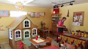 inside at The Red Dot Vegetarian Kitchen in Frazier Park