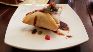 samosa at The Red Dot Vegetarian Kitchen in Frazier Park