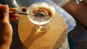 Vegan Tapioca - SO GOOD!! at The Red Dot Vegetarian Kitchen in Frazier Park