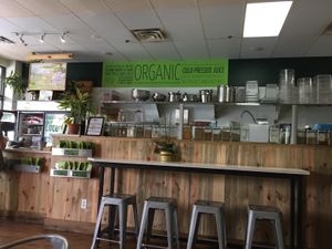 Smoothie bar at Green Elephant Juicery in Avon