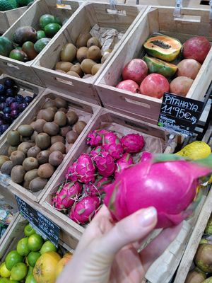 Spanish pithaya at Veritas - Via Laietana in Barcelona