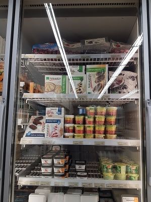 vegan icecreams at Veritas - Via Laietana in Barcelona