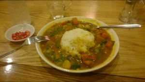 veg curry  at Minh Thuy's in Hanoi