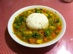 Vegetable curry (80,000 dong) at Minh Thuy's in Hanoi