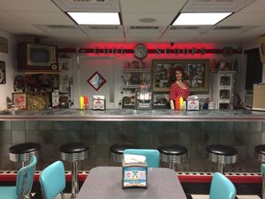 Not creepy at all 😬 at Cool Scoops in North Wildwood