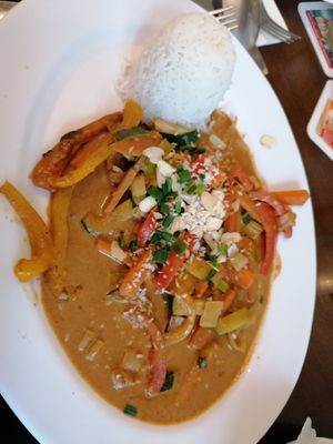 Korma mit Gemüse und Reis at Henry's in Bietigheim-bissingen