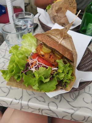 Burger at Public Bar & Vegan Kitchen in Bled