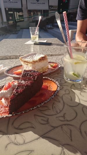 Chocolate and Cream Cake at Public Bar & Vegan Kitchen in Bled