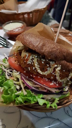 House Burger at Public Bar & Vegan Kitchen in Bled