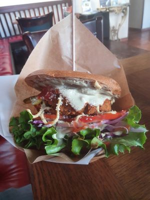 House Burger at Public Bar & Vegan Kitchen in Bled