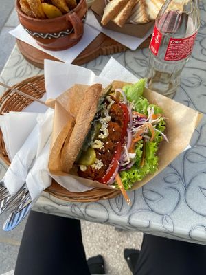 Burger at Public Bar & Vegan Kitchen in Bled