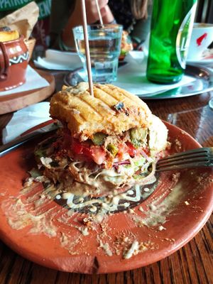 So good but too big to eat with my average sized mouth so needed knife and fork 🤣 at Public Bar & Vegan Kitchen in Bled