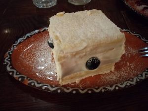 Cream cake at Public Bar & Vegan Kitchen in Bled