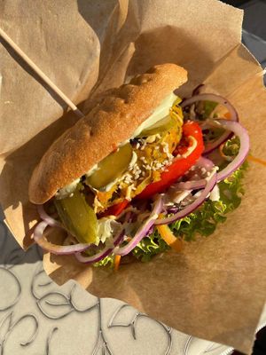 Burger  at Public Bar & Vegan Kitchen in Bled