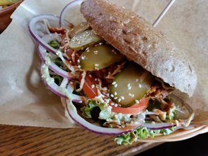 Burger at Public Bar & Vegan Kitchen in Bled