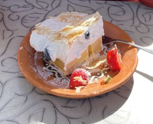 A bit squashed as we cut it in half.  at Public Bar & Vegan Kitchen in Bled