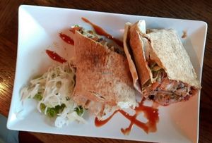 one of the wraps on menu at Public Bar & Vegan Kitchen in Bled