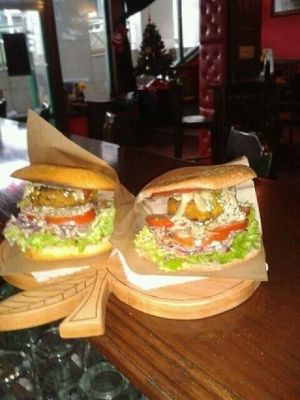 new burgers  at Public Bar & Vegan Kitchen in Bled