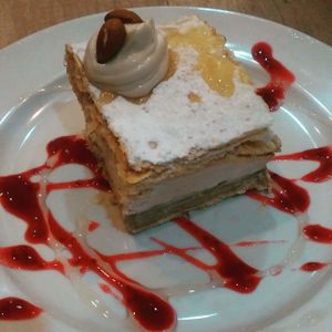 Cream cake at Public Bar & Vegan Kitchen in Bled