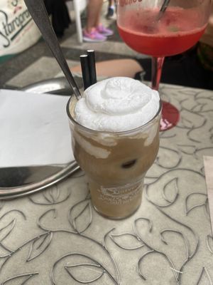 Iced coffee WITH CREAM!!!   at Public Bar & Vegan Kitchen in Bled