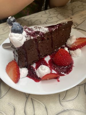 Chocolate cake  at Public Bar & Vegan Kitchen in Bled