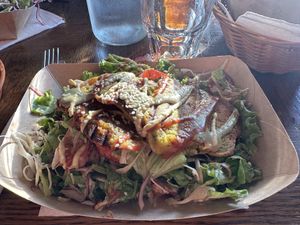 Chickpea fritters  at Public Bar & Vegan Kitchen in Bled