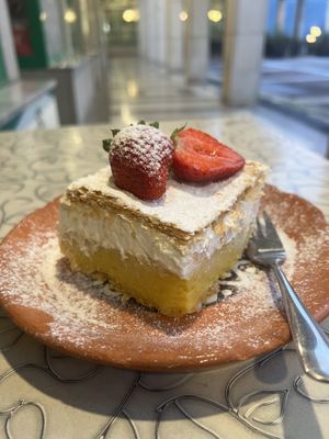 Traditional Bled cake  at Public Bar & Vegan Kitchen in Bled