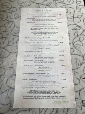   at Public Bar & Vegan Kitchen in Bled