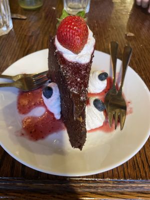 Chocolate cake   at Public Bar & Vegan Kitchen in Bled