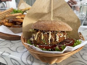 Burger  at Public Bar & Vegan Kitchen in Bled