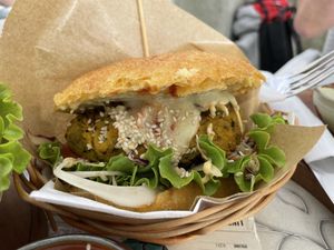 More burger  at Public Bar & Vegan Kitchen in Bled