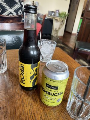 Cola and Komucha   at Public Bar & Vegan Kitchen in Bled